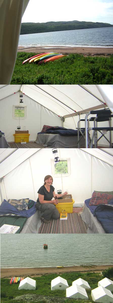 Newfoundland tent camp